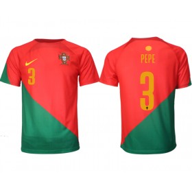 Portugal Pepe #3 Hemmakläder VM 2022 Kortärmad
